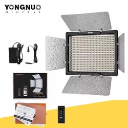 YONGNUO YN600L YN600 LED Video Light Panel with Adjustable Color Temperature 3200K-5600K Photographic Studio Lighting AC Adaptor