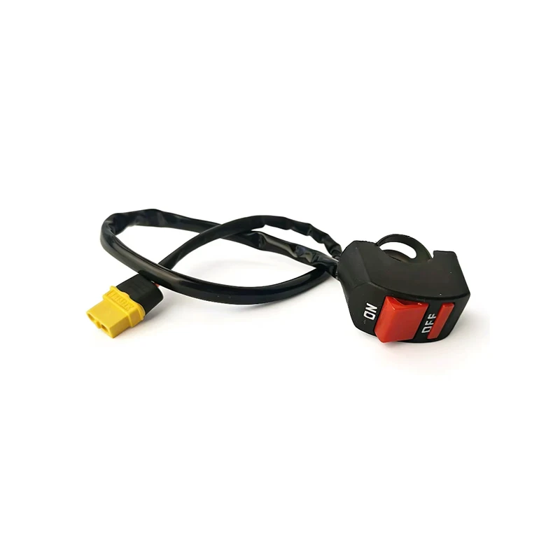 Tech China Motorcycle ON/OFF Push Button Switch Universal Motorcycle Handlebar Switch with XT60 Female Connector