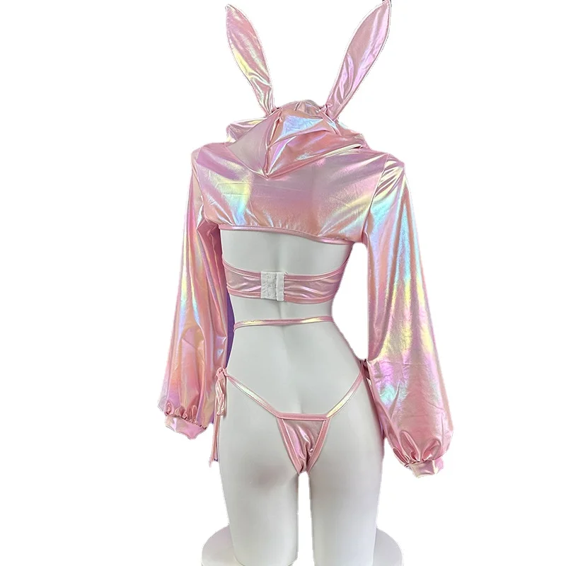 Anime Laser Bunny Girl Cosplay Japanese Idol Group Machine Rabbit Uniform Outfits Costume Role Play Underwear Lingerie Halloween