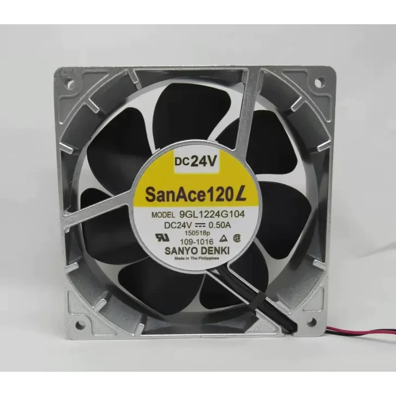 For SANYO SANYO 9GL1224G104 12038 24V 0.5A 12cm High temperature wind resistance, metal fan