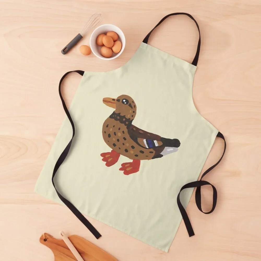 

Cute duck painting Apron Things For Kitchen christmas 2024 cook wear Cute Kitchen Apron
