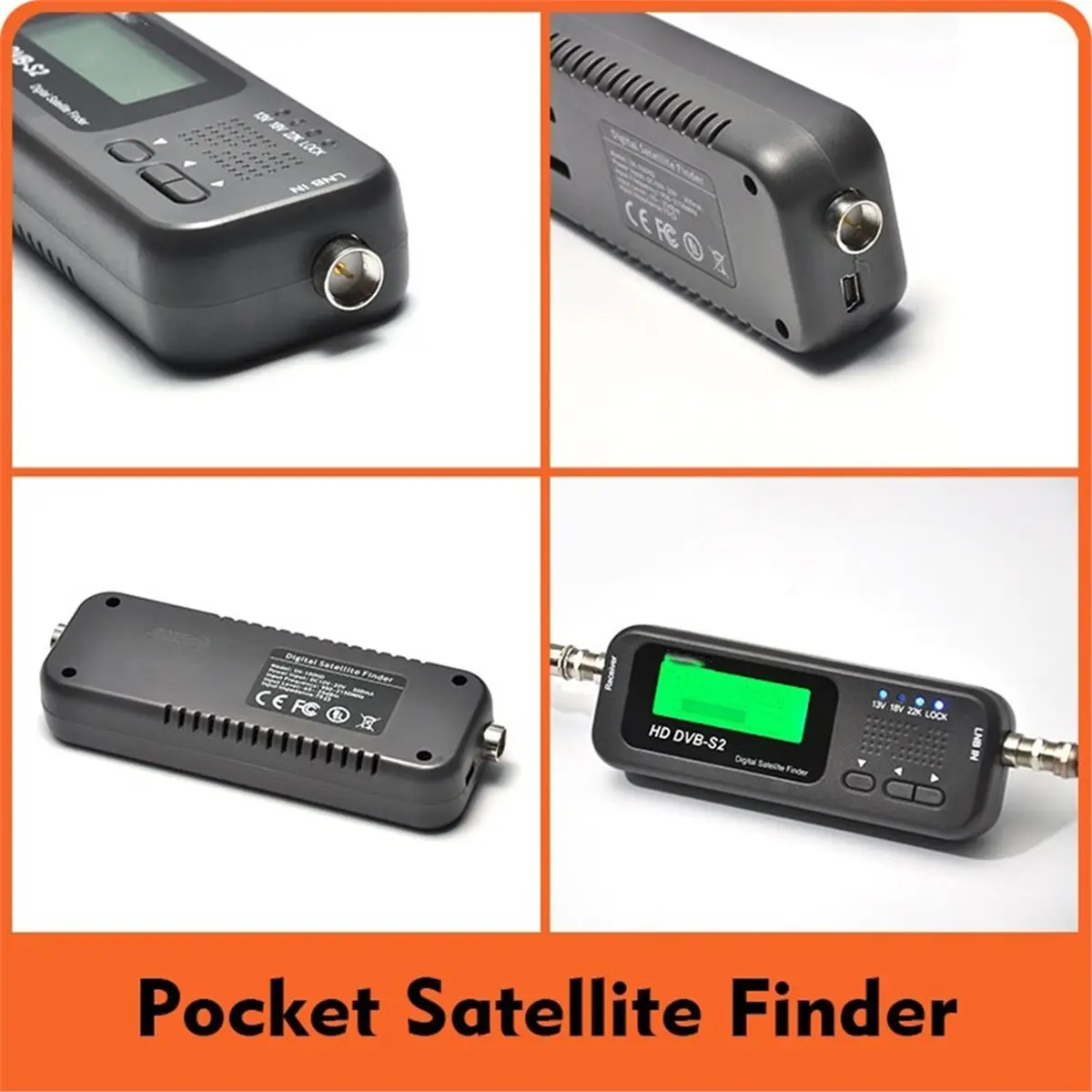 2026 New Signal Finder -100HD DVB S Digital Portable Satelite Finder Meters Programs
