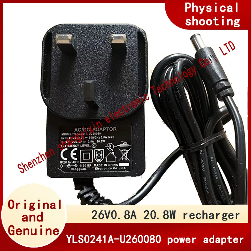 Original Authentic YLS0241A-U260080 Power adapter A7 A10 HP03 FW25M-01 Vacuum cleaner charger 26V0.8A 20.8W