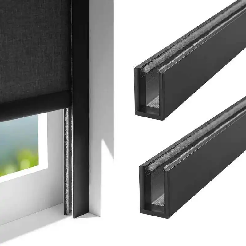 U Shaped Light Blockers With Track Blind Blackout Tracks Side Blocker Bds For Window 2pcs/set
