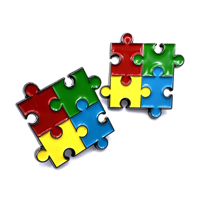 Autism Awareness Metal Enamel Pins and Brooches for Women Men Lapel Pin Backpack Bags Badge Kids Gifts Jewelry