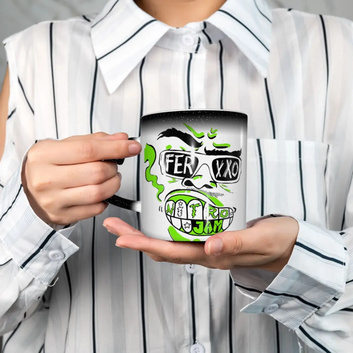 Feid Ferxxo Singer Tour Logo Fun Music Album Mug Funny Ceramic Coffee Cups Tea Mugs Milk Cup Drinkware Gifts for Friends