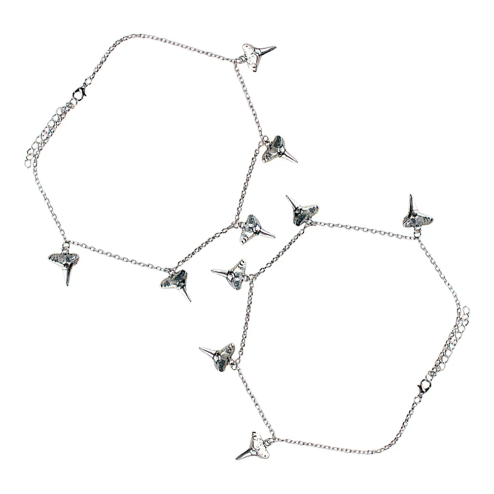 2 قطعة قلادة شكل الهيب هوب نمط سبيكة قلادة دائم كول الرجال النساء المجوهرات الشرير العصرية المختنق الإكسسوار