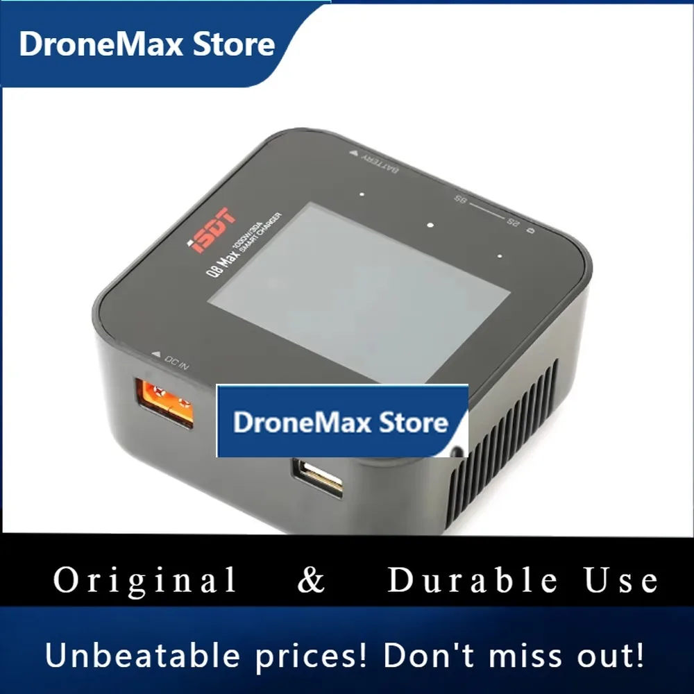 DroMaISDT Q8 Max BattGo 1000W 30A High Power Battery Balance Charger FPV Discharger For 1-8S Lipo Battery FPV Drone Quadcopter D