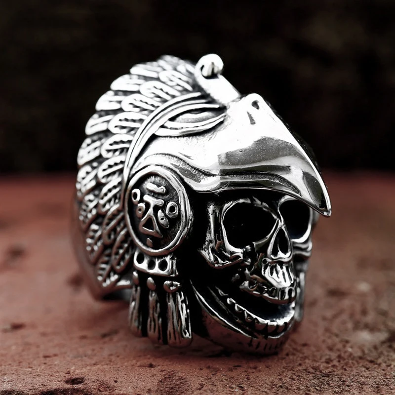 Multi Style Goth Skull Rings Stainless Steel Fashion Personality Hip-hop Men's Ring Biker Party Charm Jewelry Gift Dropshipping