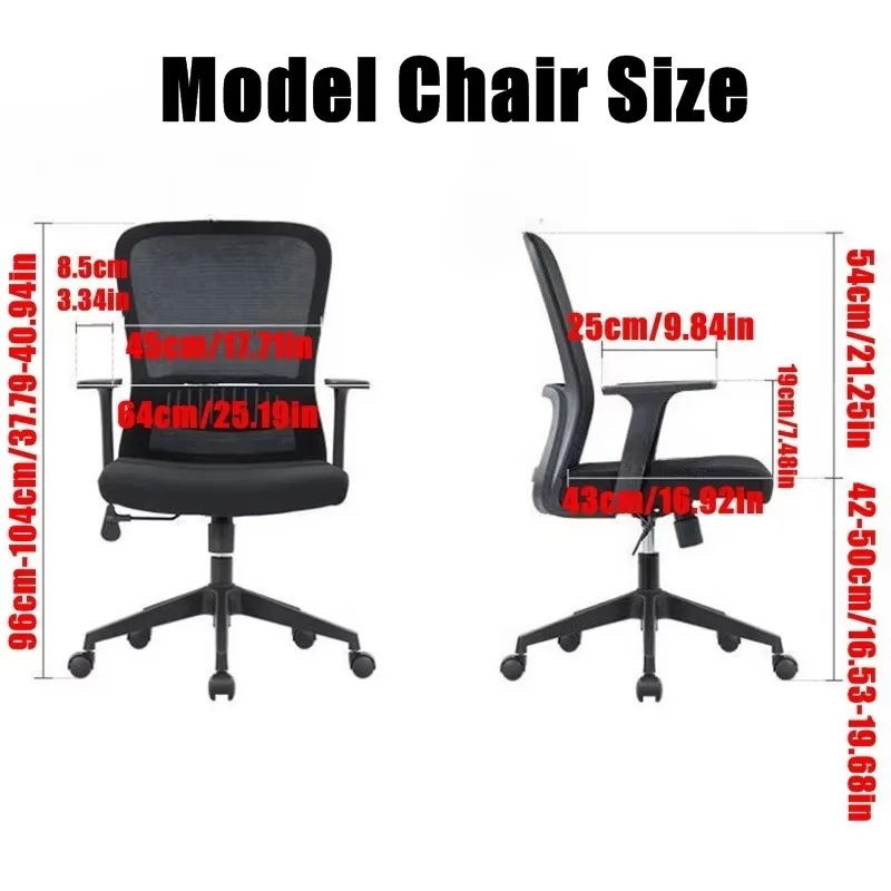 1pc Jacquard Computer Office Chair Cover Anti-dirty Armchair Cover Home Lift Rotating Seat Case for Study Room Hotel Decor