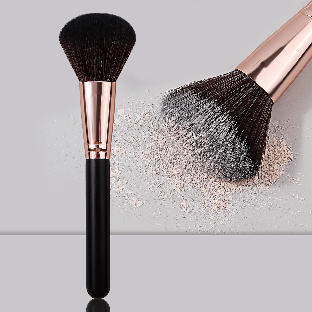 Hochwertiger loser Puderpinsel, multifunktionales Make-up-Werkzeug, weicher Rougepinsel, Konturpinsel, Anfänger-Make-up-Pinsel, tragbar