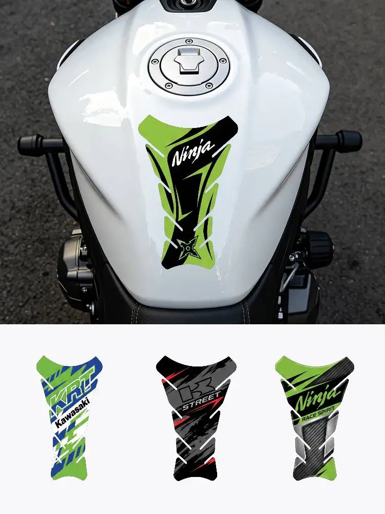 Für KAWASAKI Motorrad PVC Tankpad Tankdeckel-Schutz Racing-Aufkleber Universal