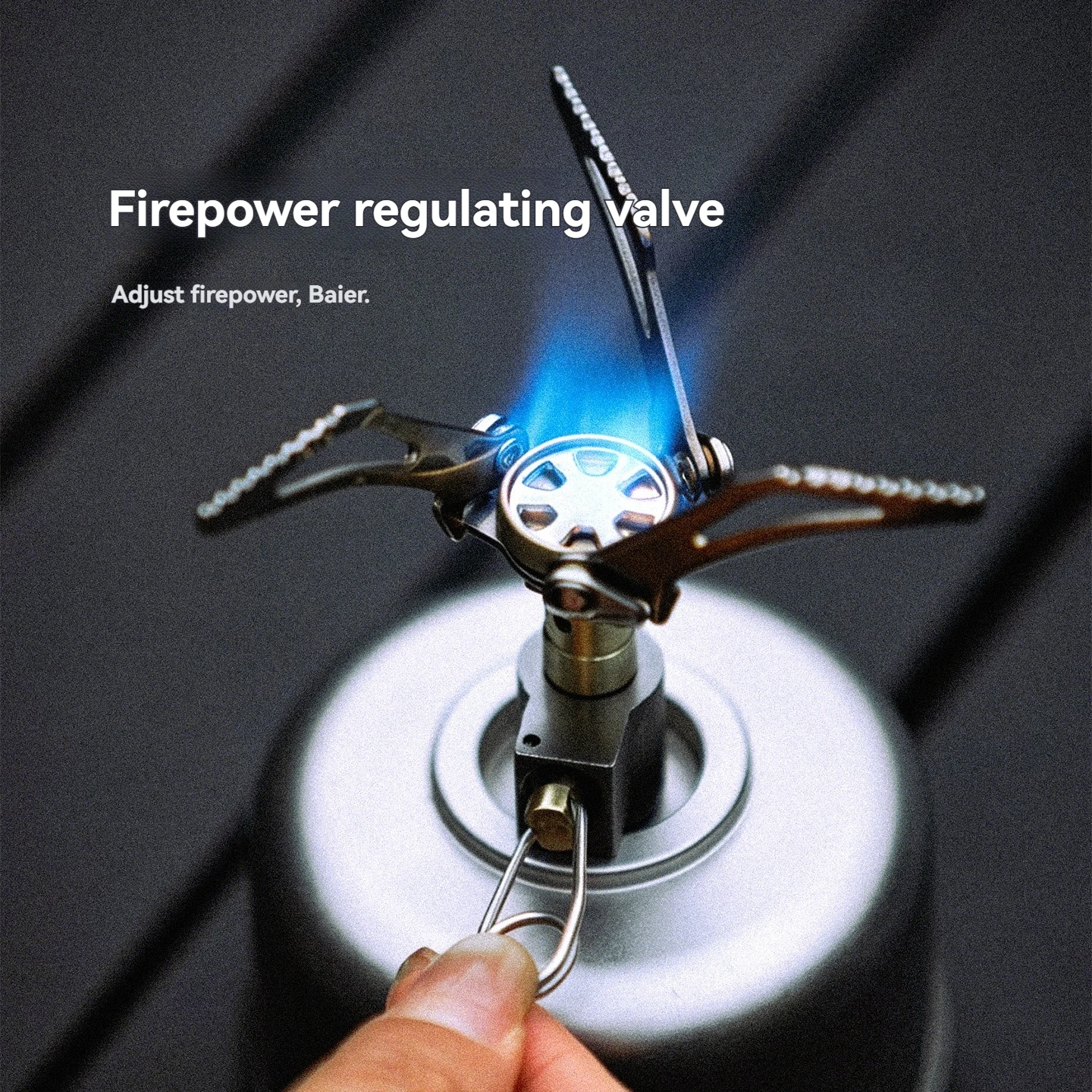 SZK1406 Mini Portable Cloud Wing Camping Stove, All-in-One Folding Pocket Stove for Outdoor Hiking Camping