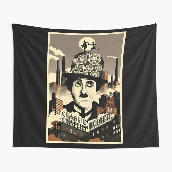 Charlie Chaplin Modern  Tapestry Towel Wall Bedspread Blanket Art Printed Hanging Decor Home Yoga Mat Travel Bedroom Decoration