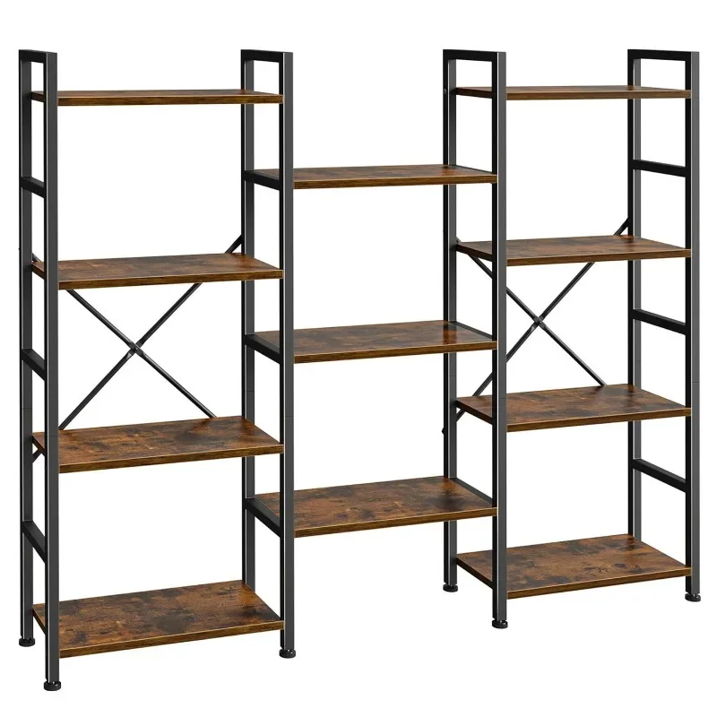 Household multi-layer bookshelves, floor-to-ceiling bookcase shelves, living room wall shelves