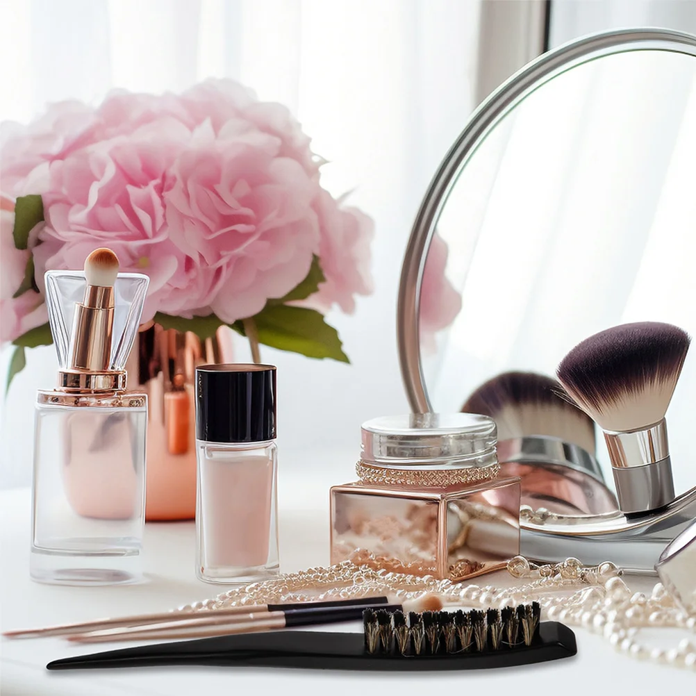 

2Pcs Three Row Teasing Comb Lightweight Flexible Styling Rat Tail Comb Salon Hair Sectioning Tool Hard Bristle Brush for Slick