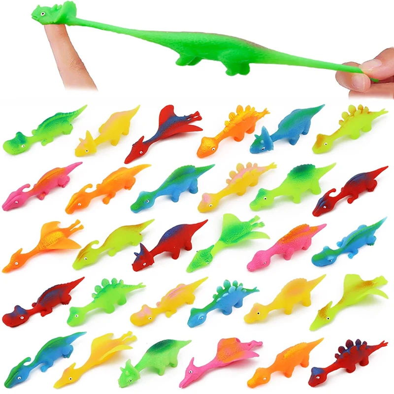 Rubber Flying Dinosaur Toys Finger Slingshot Funny Party Favors For Kids Goodie Bags Regalos Cumpleaños Niños Para Invitados