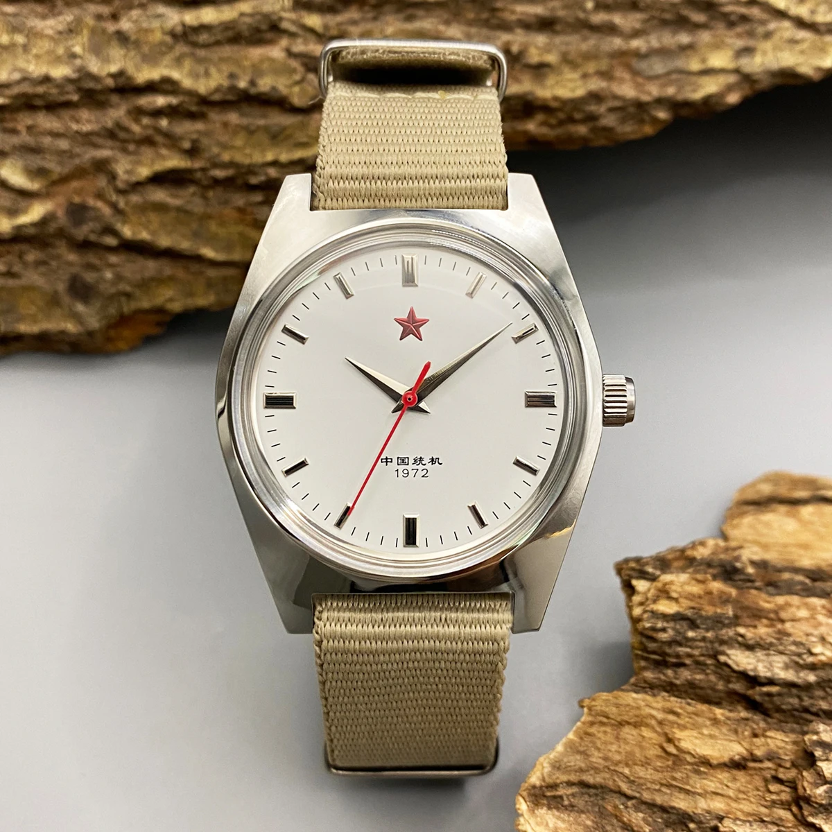 

Shanghai 8120 manual mechanical movement 36mm men's mechanical watch retro Chinese-style watch gift