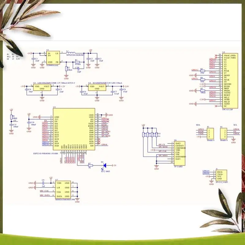 كاميرا New-Cams3 Wi-Fi وحدة 5 ميجابكسل ESP32S3 كاميرا 5 ميجابكسل (PY260) 88 °   ميكروفون PDM مدمج DFOV