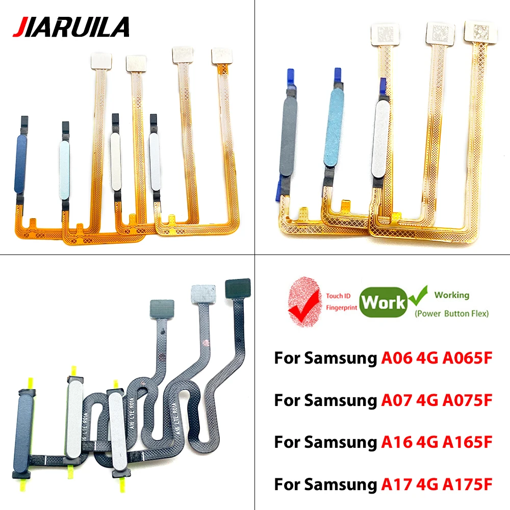 Fingerprint Sensor Scanner Touch ID Connect Motherboard home button Flex Cable For Samsung A06 A07 A16 A17 4G