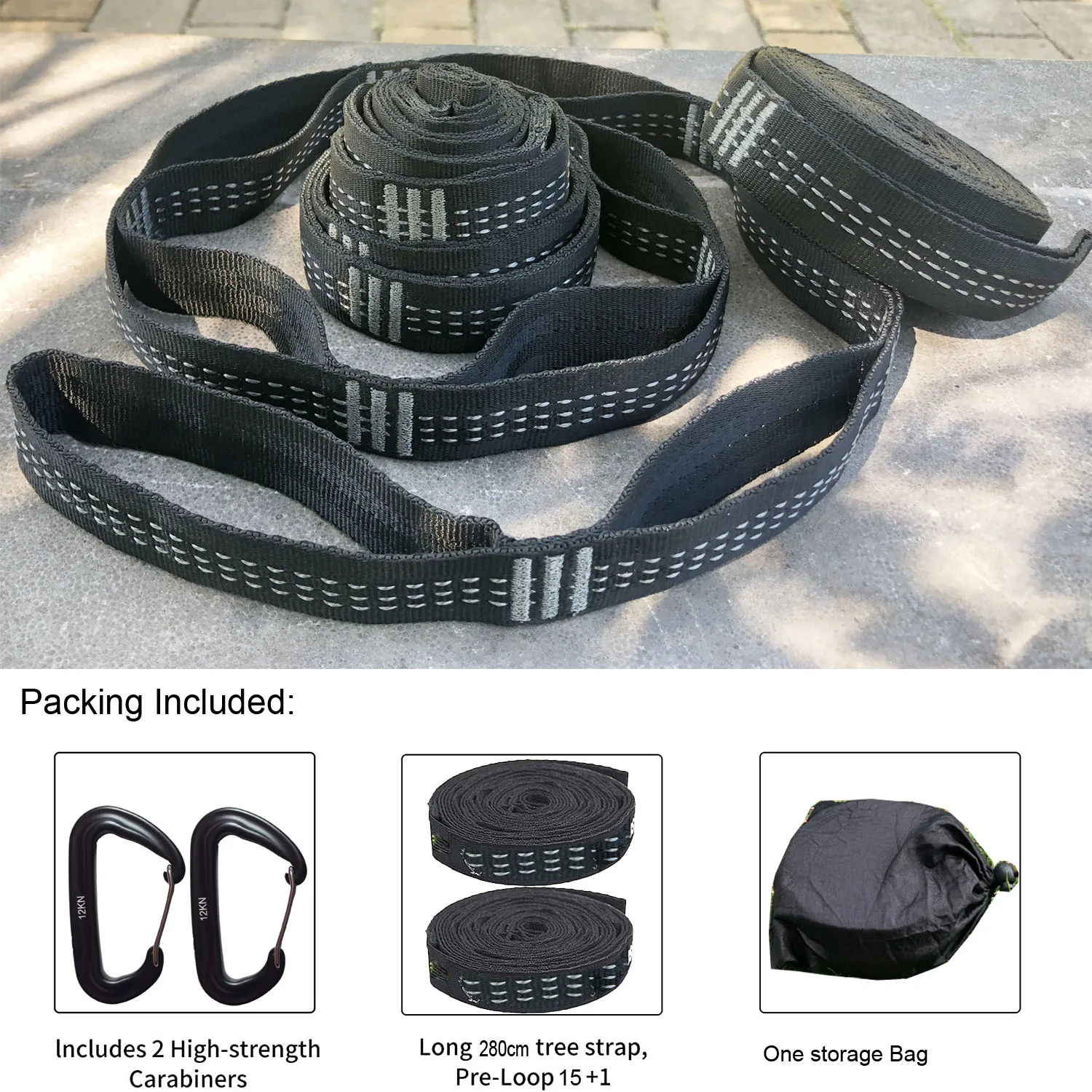 Super Strong Hammock Strap Hanging Hammock Belt Hamaca Hamak for Camping,Traveling,Portable Hanging Tree Rope Free shipping