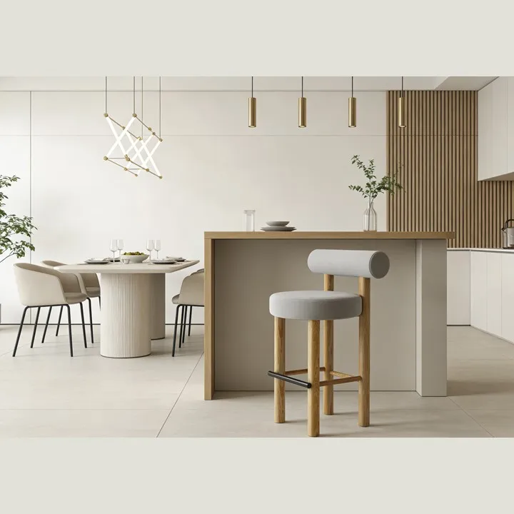 Modern indoor dining chairs home office and dining room furniture, bar stools, suitable for hotel and bathroom use