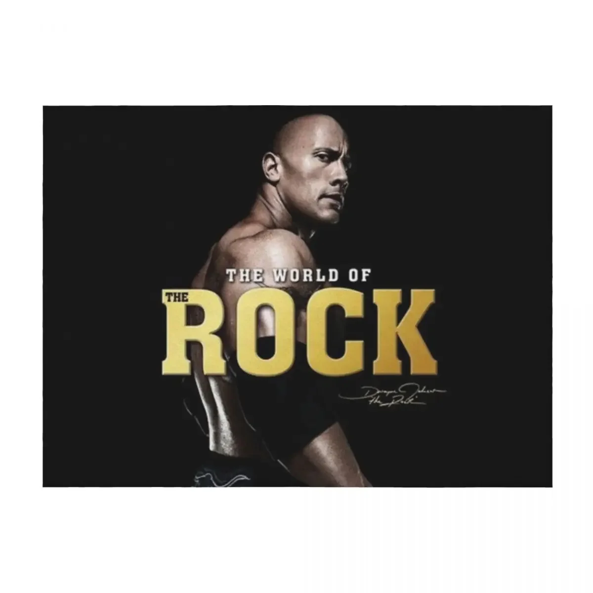 

dwayne johnson Throw Blanket Plaid on the sofa Thin Warm Comforter Blankets