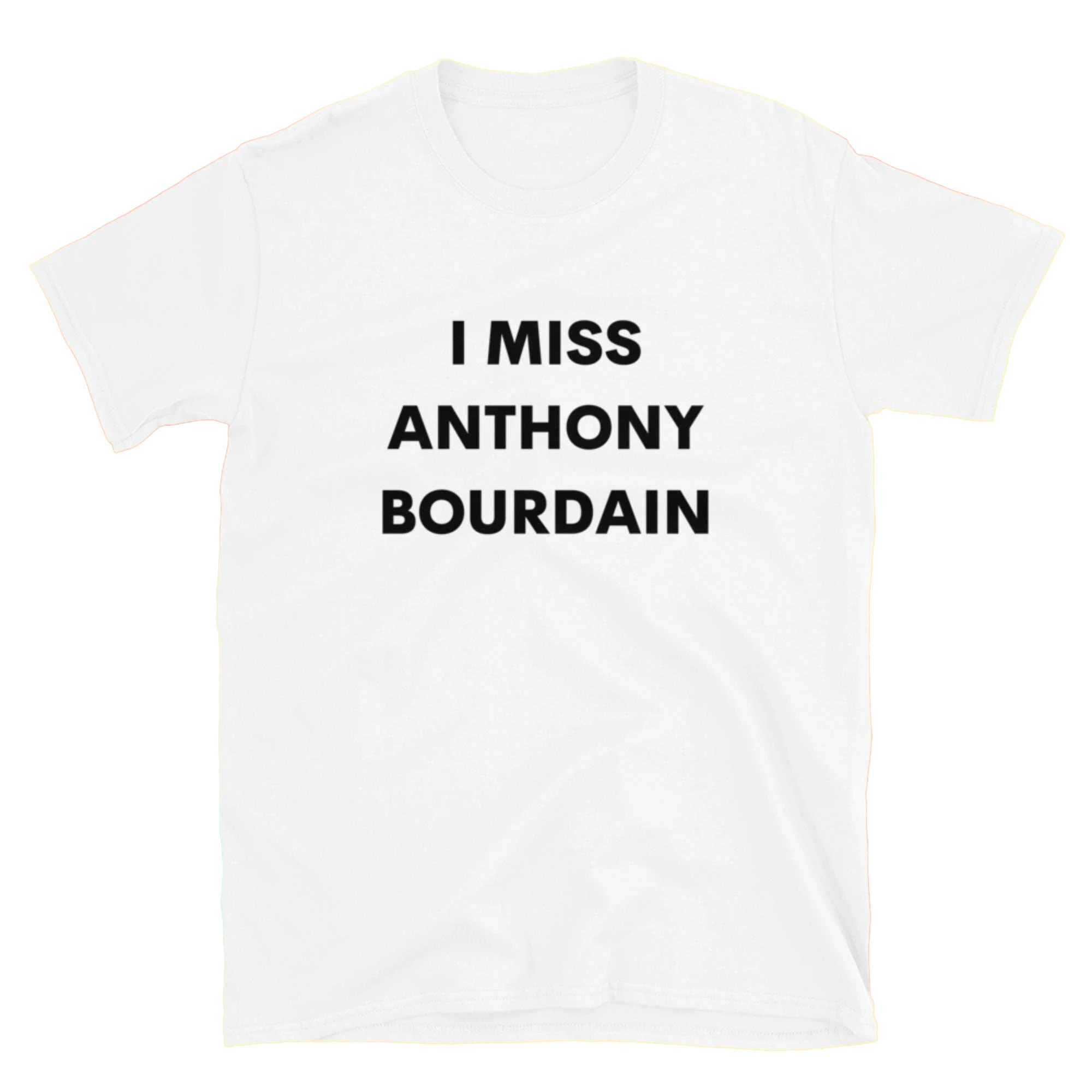 Retro I Miss Anthony Bourdain Graphic Cotton TShirts Men Women Fashion Sports T-shirt Cotton Oversized Casual Short Sleeve Top
