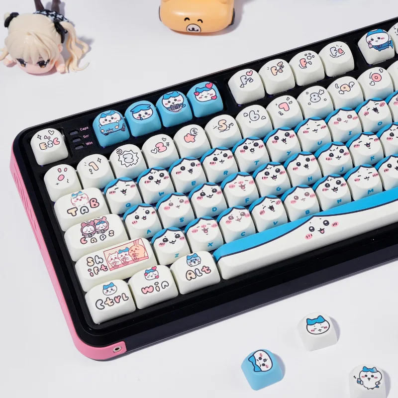 

CuteChiikawa Xiao BaMOASide Engraved Keycap Mechanical Keyboard Cross Axis Thermal SublimationPBT