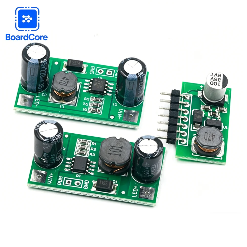 1W 2W 3W LED Driver Module PWM Dimmer 5-35V Input 350mA/700mA Constant Current Buck Converter for DIY Electronics