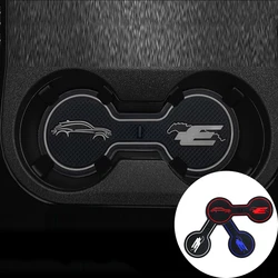 Almohadilla antideslizante para posavasos de coche para Ford Mustang mach-e 2021-2023, alfombrilla antideslizante, alfombrilla de bolsillo, almohadilla Interior para portavasos, accesorios