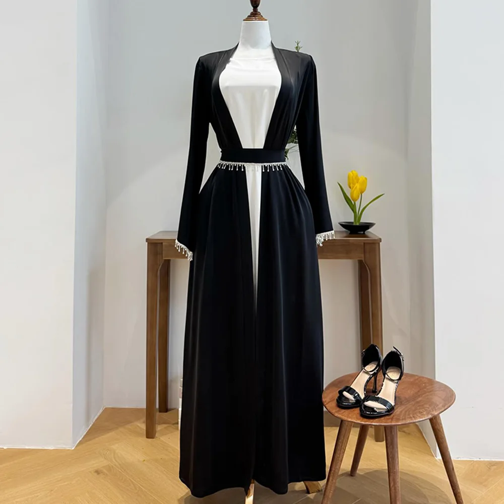 

Customized Square Collar Long Sleeves Evening Dress High Quality Beading Special Occasion Gowns Classic A-Line Celebrity Gowns