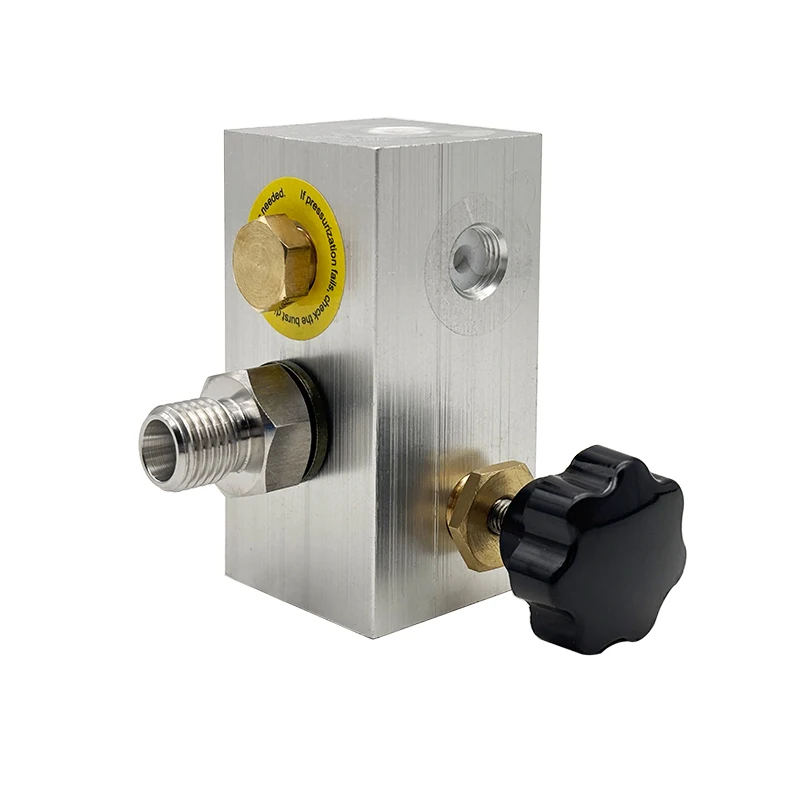 

YONG HENG 0-300 бар 0-4500PSI 0-30MPA Воздушный насос высокого давления Аксессуар для обслуживания Алюминиевый блок клапанов в сборе