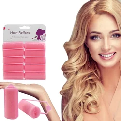 12pcs Soft Sponge Foam Cushion Hair Rollers Curlers Hair Salon Barber Curls Hairdressing Kit DIY Home Hair Styling Tools Бигуди