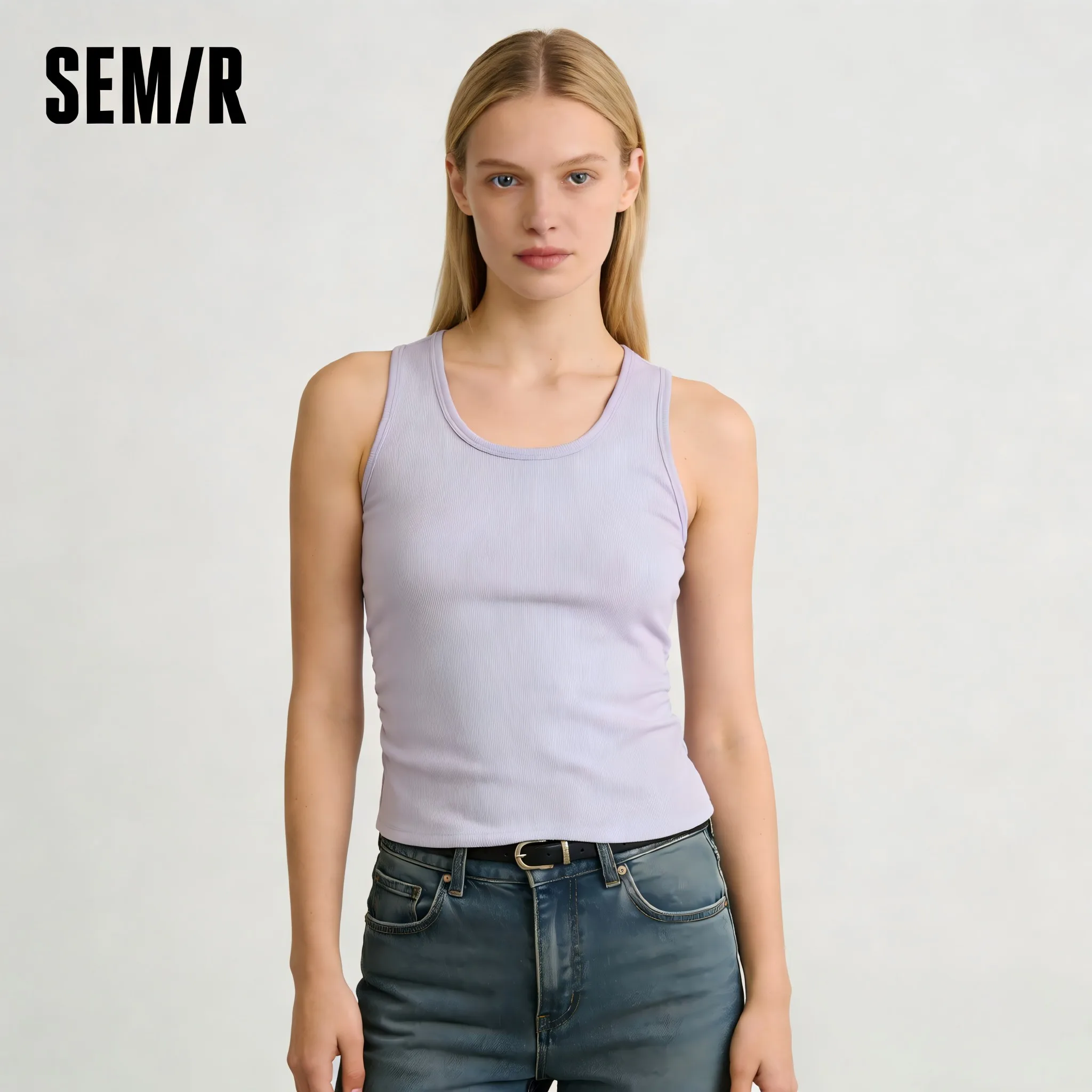 Semir Damen Tanktop 2026 – Kühles Tragegefühl, schmaler U-Ausschnitt, gepolstert, schmale Passform, Basic, lässig, weich