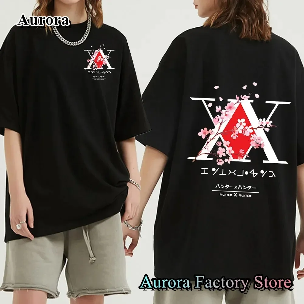 Summer Cotton T-Shirt Anime Hunter X Hunter Printed Top T-Shirt Casual Clothing Fashion Trend Streetwear Unisex T-Shirt