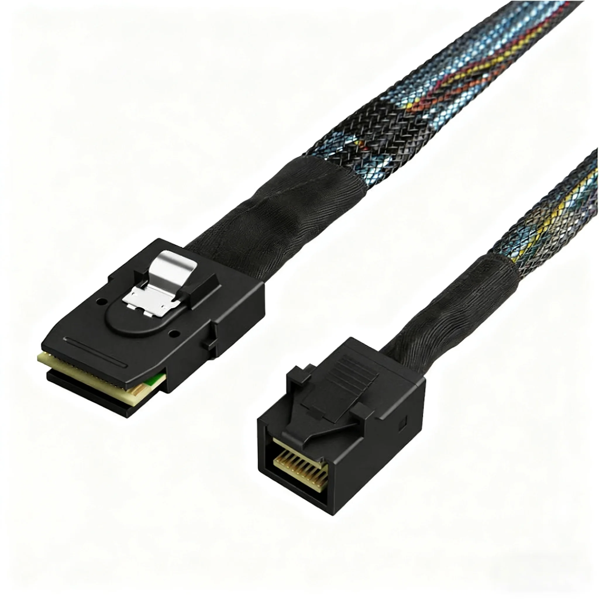 12G Internal Mini SAS HD SFF-8643 toSFF-8087(36Pin) Cable, 100 Ohm, Flexible, Support RAID, PCIE Controller 0.5m/1.0m