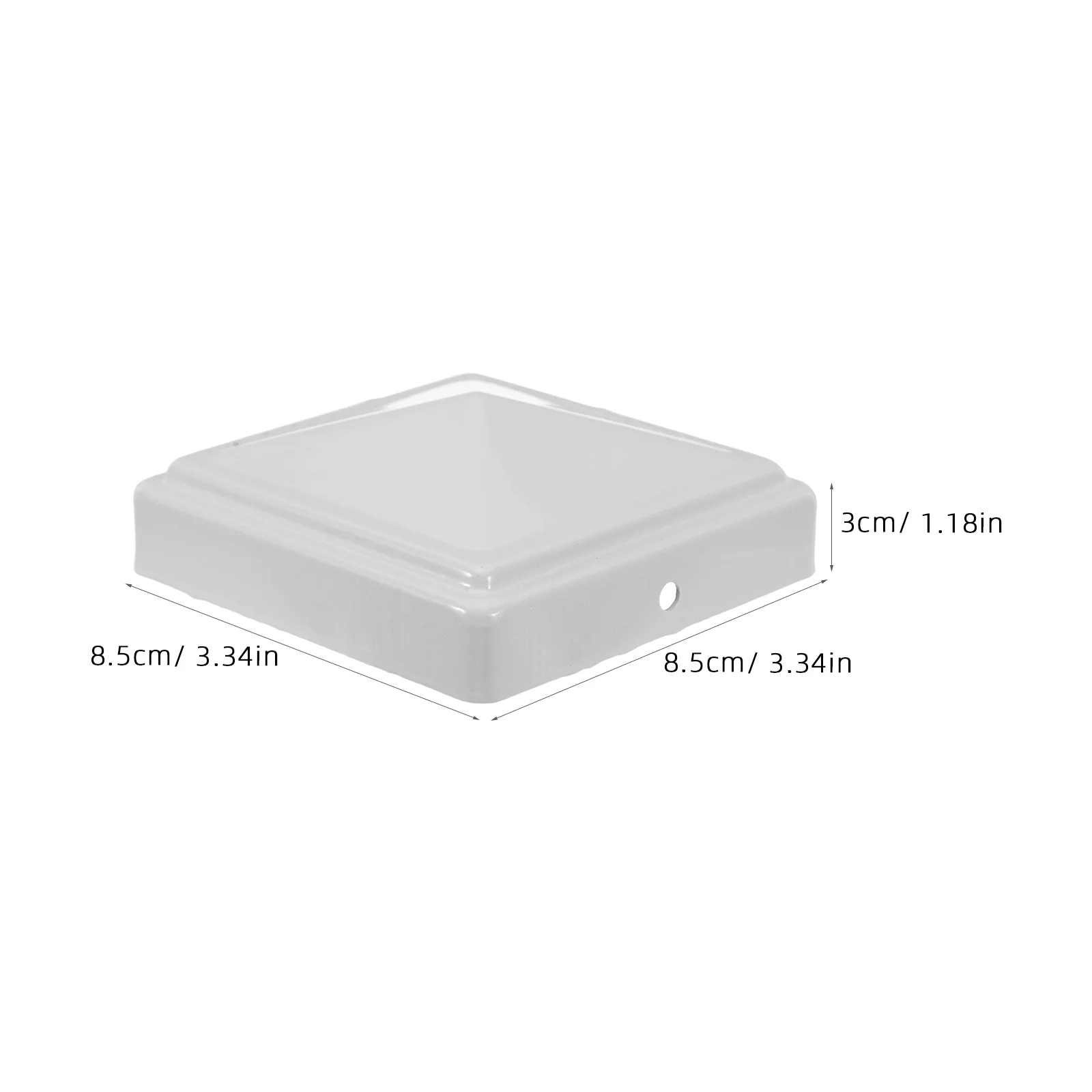 4 قطعة قبعات عمود السياج وأشار مربع الحديد مانعة لتسرب الماء بوابة الزخرفية آخر تركيبات سياج درابزين نهاية يغطي يناسب أنابيب 80 مللي متر