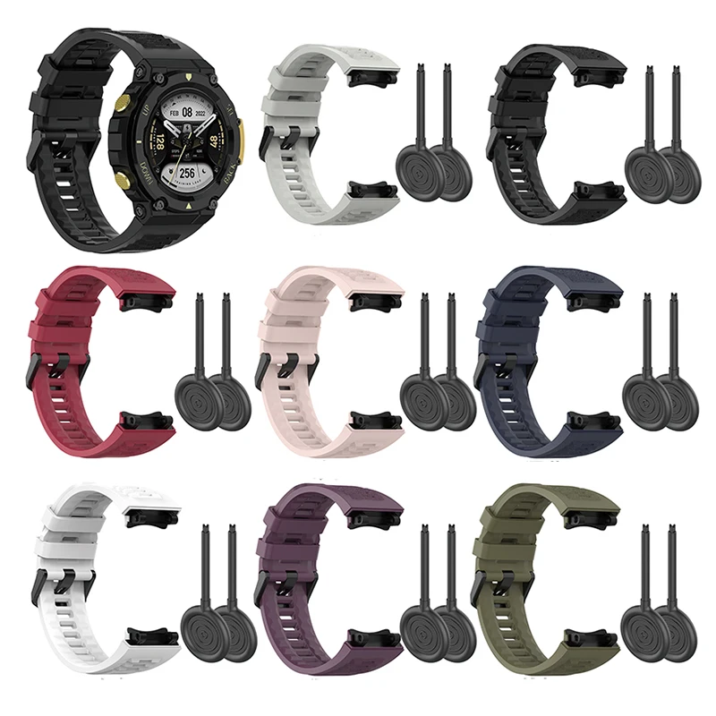 Cinturino in Silicone per Huami Amazfit T-Rex 2 T-Rex2 Smart Watch Band
