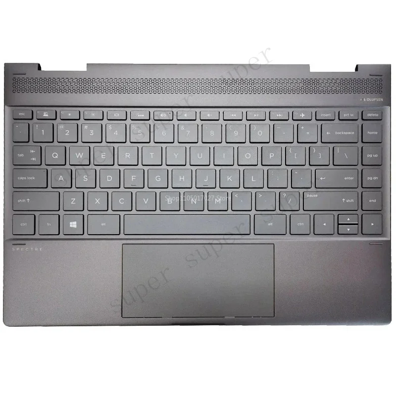 Original Laptop Case for HP Spectre X360 13-AE TPN-Q199 US Backlit Keyboard Palmrest Upper Cover Top Case Replacement 942040-001