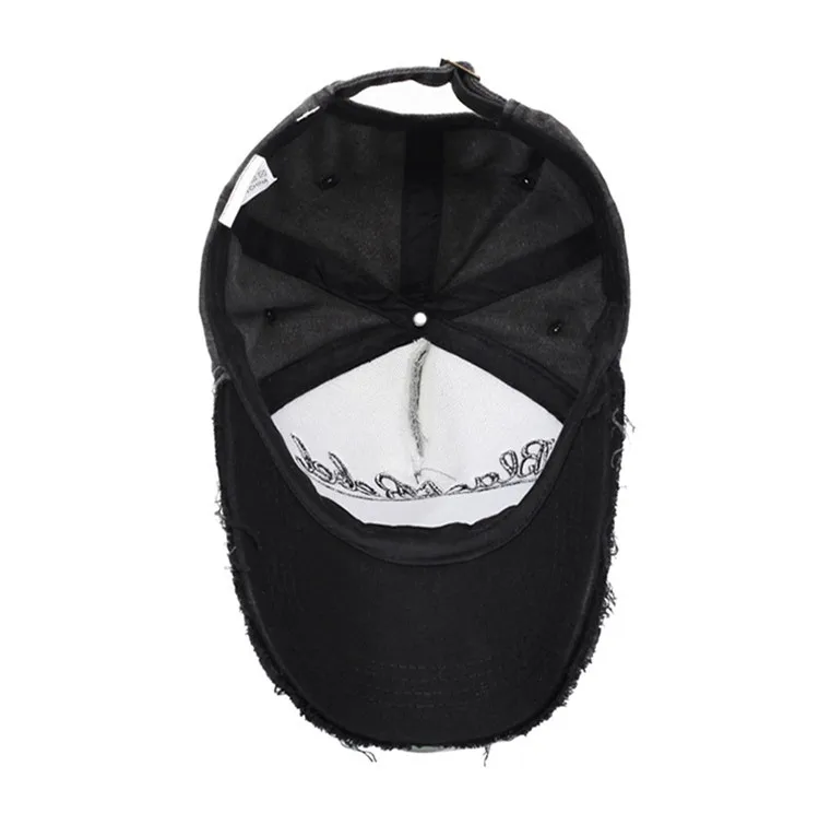 Gewaschene Retro-Baseballkappe, im Used-Look und verstellbarer Sonnenhut – Detail 3