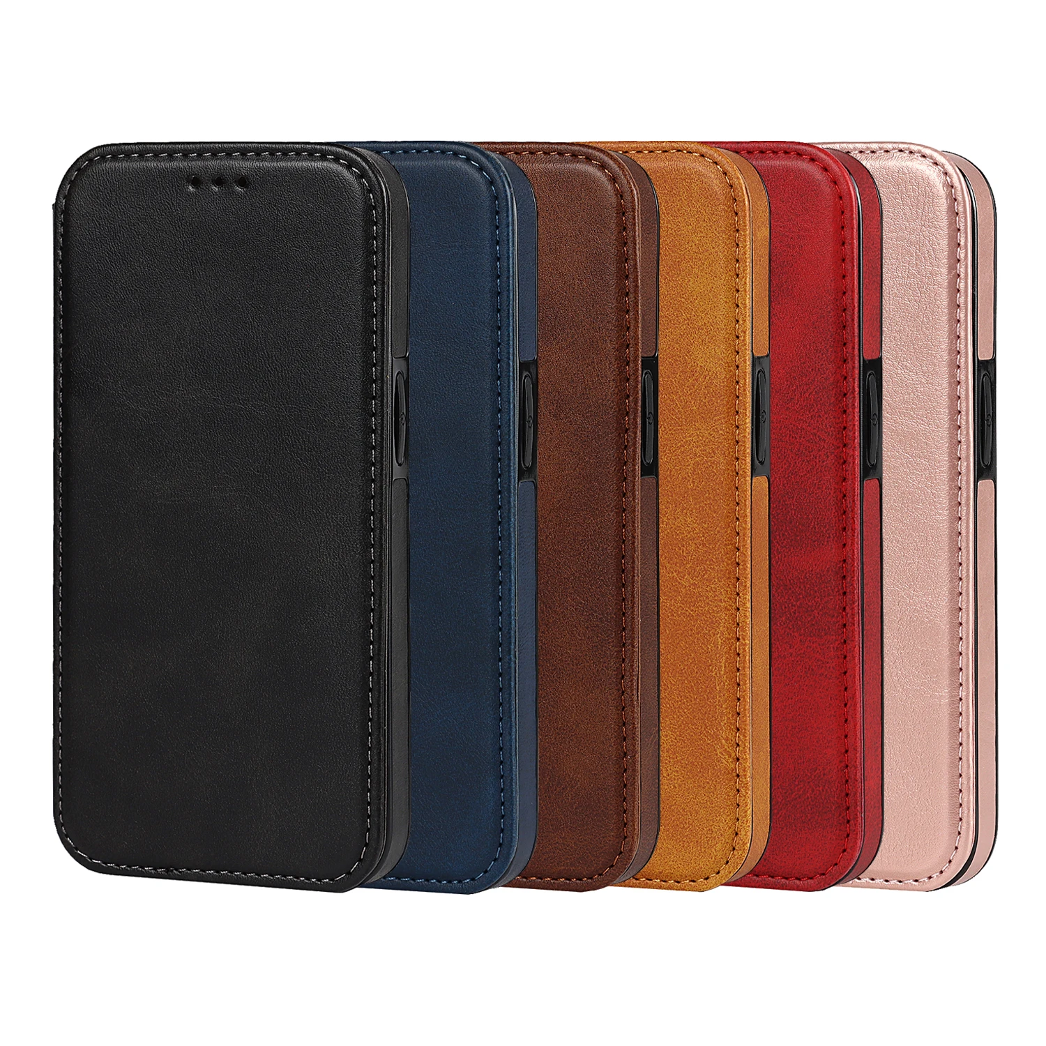 High QualityTPU+PU Magnetic Wallet Leather Case for iphone 11 12 13 14 15 PRO MAX XS XR XSMAX 6 6S 7 8 G SE2020 Slim Flip Cover