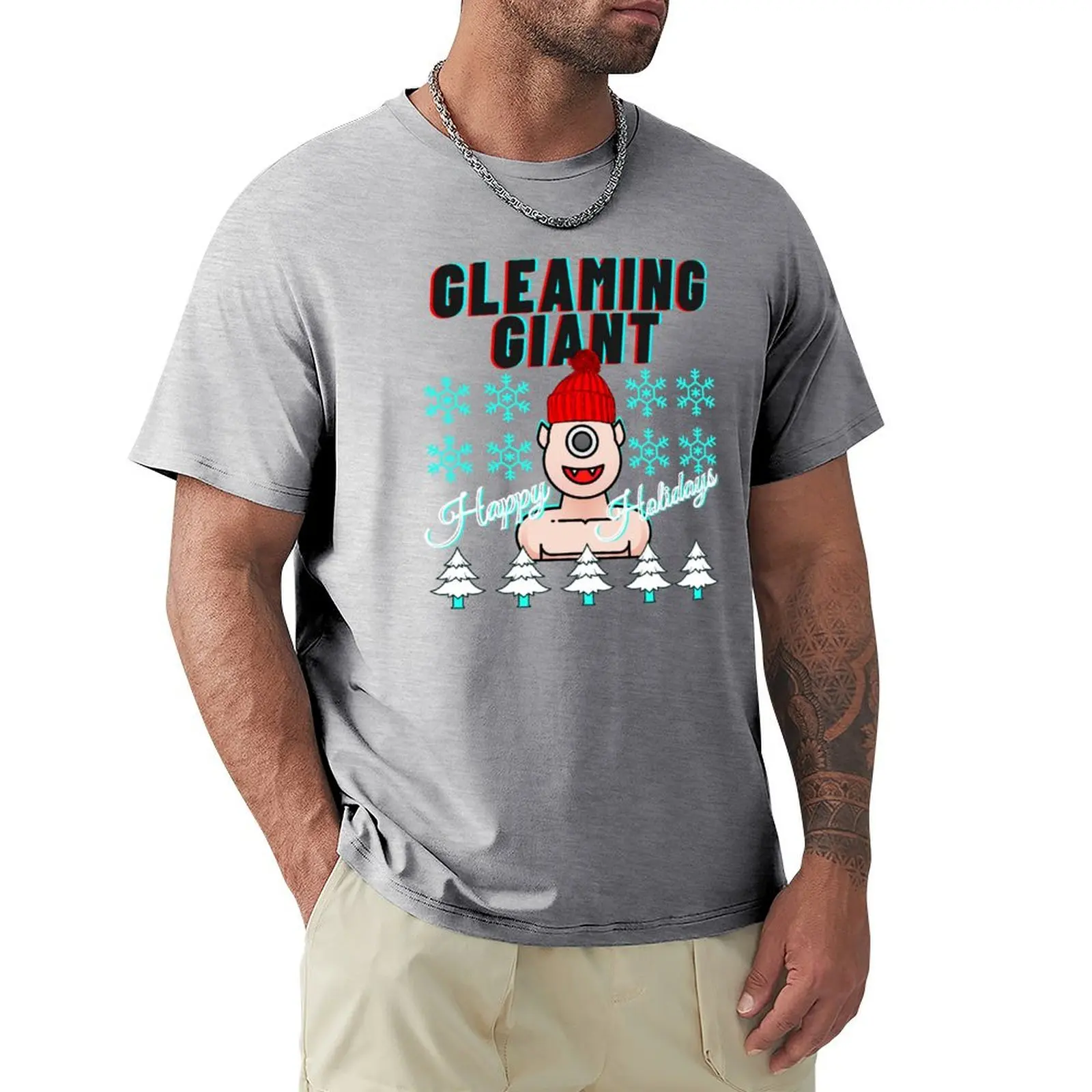 Gleaming Giant Happy Holidays T-Shirt Blouse sublime clothes for men