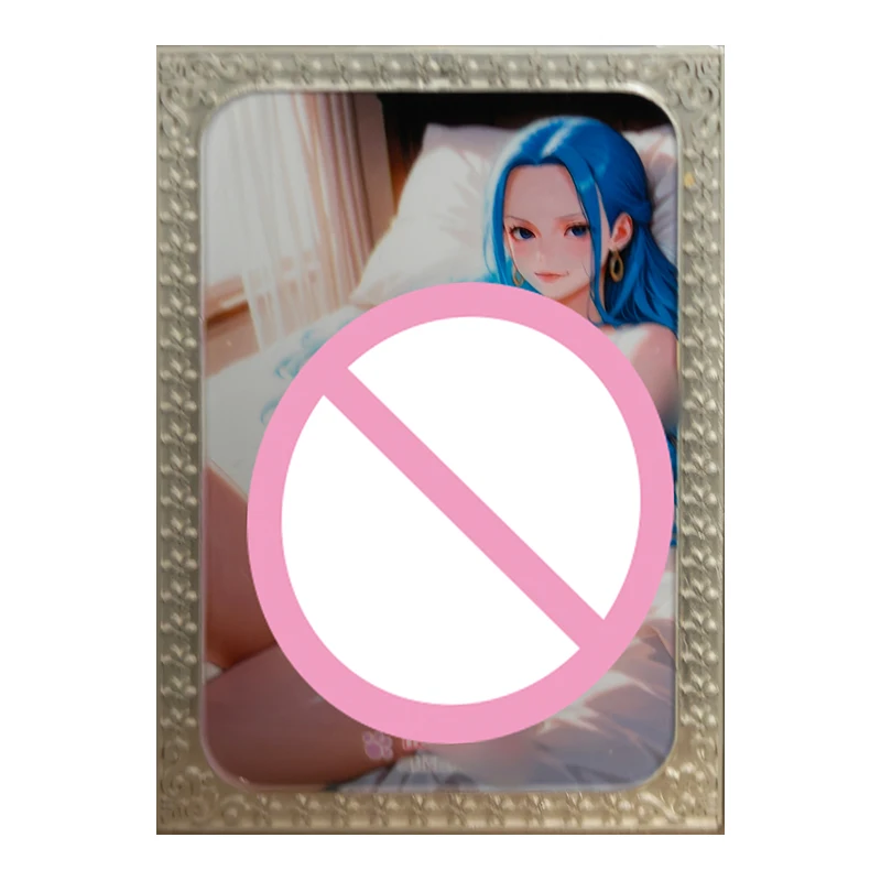 أنيمي قطعة واحدة نادرة SXR XP LR KMR GCX EYH BZ YZ HS SV بطاقة معدنية قابلة للجمع Nefertari D Vivi لعب للأولاد هدية عيد ميلاد #5