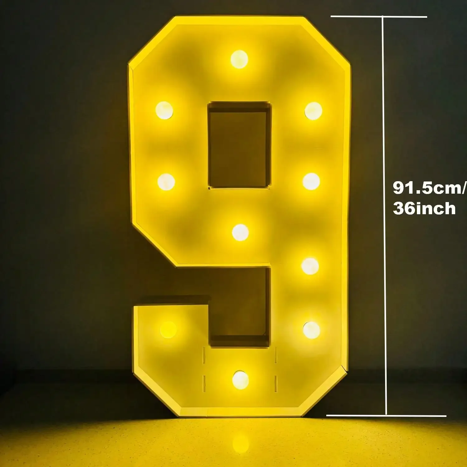 3FT Marquee Numbers, Large Light Up Numbers For 18th 60 80th Birthday Decorations With Warm Light Marquee Numbers 3 Feet Tall For Anniversary Party Decor, Number 0-9