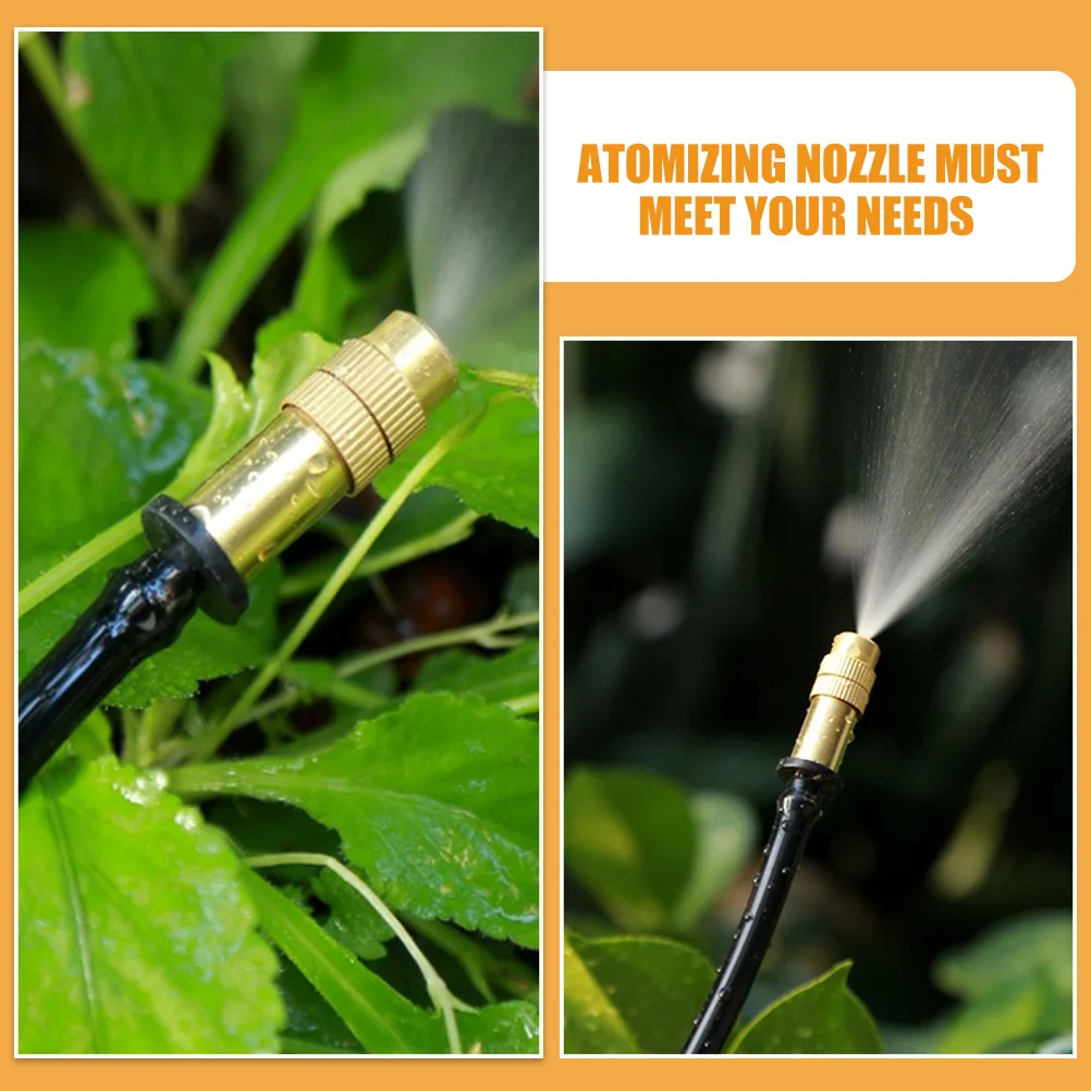 

16Pcs Atomizing Nozzle Low Pressure Misting Nozzle for Garden Hose Sprayer Head Copper Mist Spray Irrigation Cooling