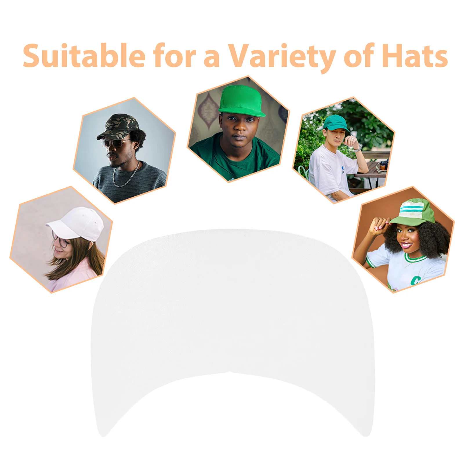 10 قطعة قبعة بلاستيكية حافة بطانات غطاء إدراج لتقوم بها بنفسك القبعات اكسسوارات الشمس قناع حافة ترقية المشاريع الحرفية