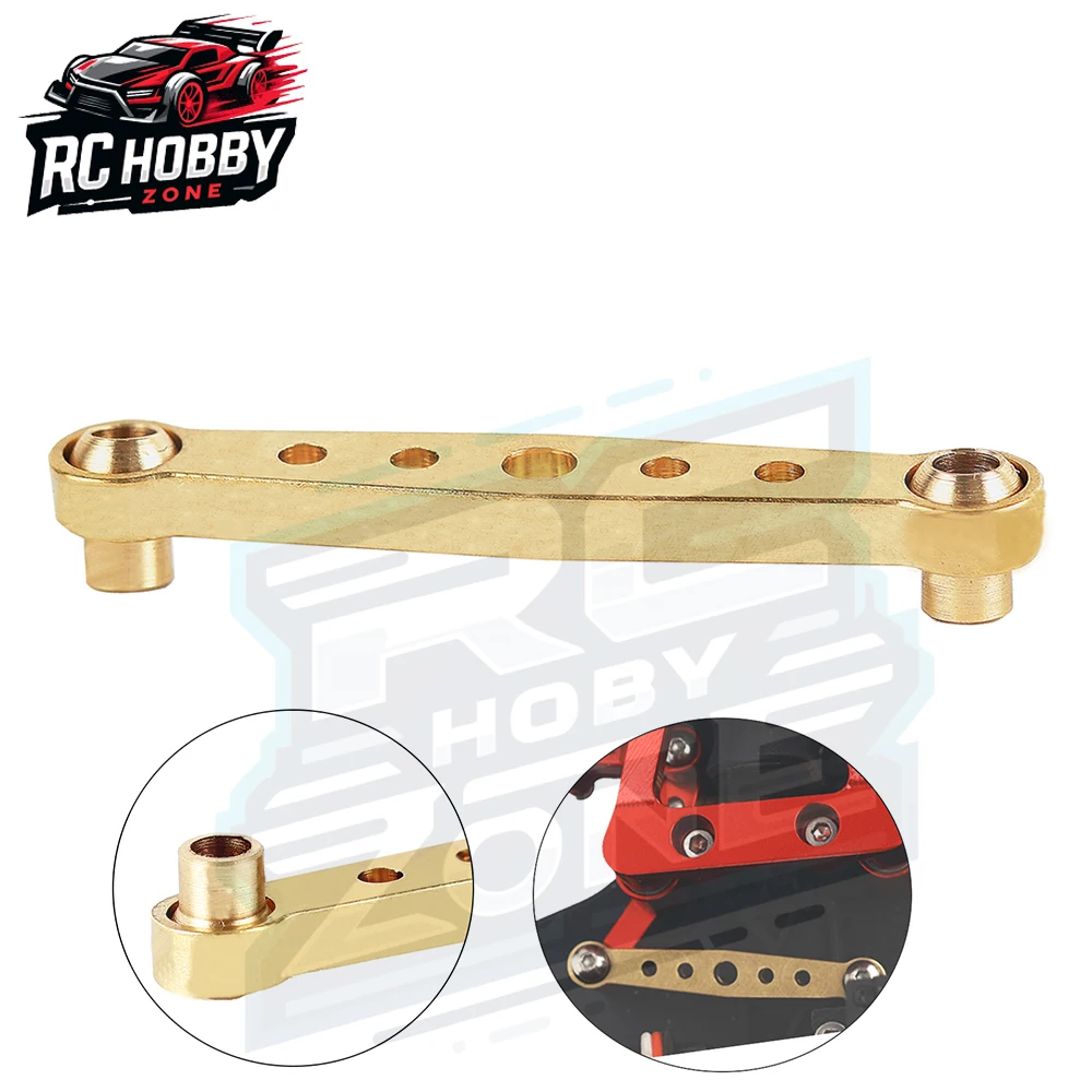 CNC Hyper GO Brass sterzo Link Servo Arm alta precisione senza spazi vuoti per 1/14 MJX Hyper GO 14209 14210 aggiornamenti parte