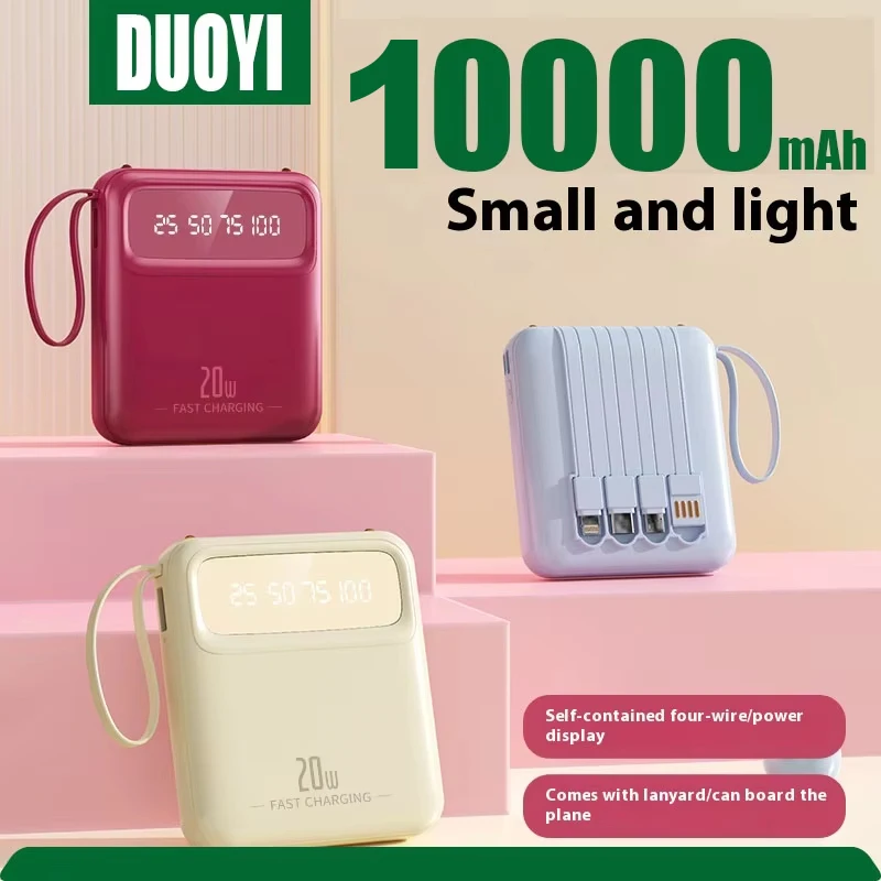 

High quality 10000mAh Fast Charging Outdoor Portable Powerbank PD20W Power Bank Battery Charger For iPhone Samsung Huawei Xiaomi