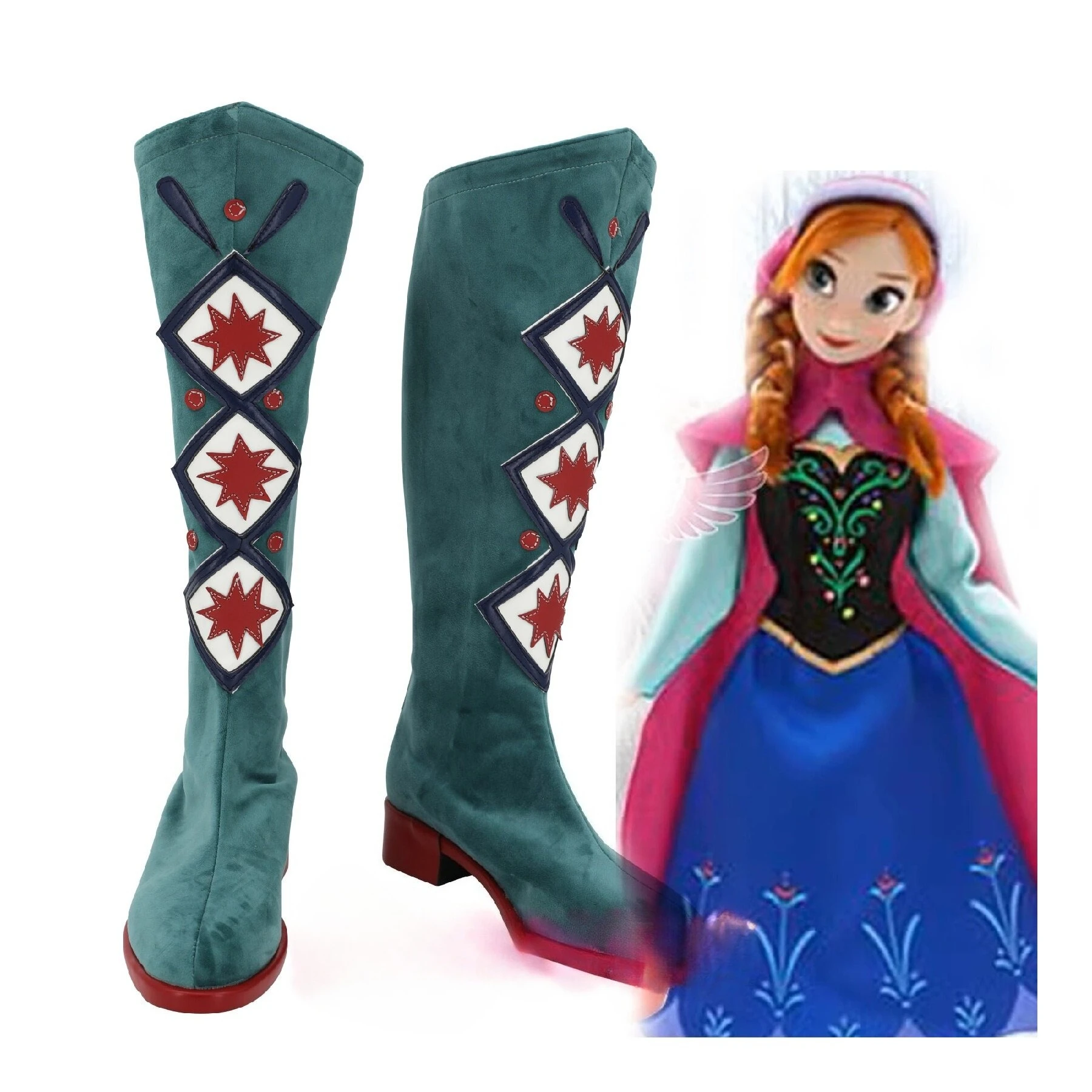 bottes-de-cosplay-anime-anna-frozen-chaussures-pour-adultes-accessoires-de-costume-de-fete-d'halloween-sur-mesure